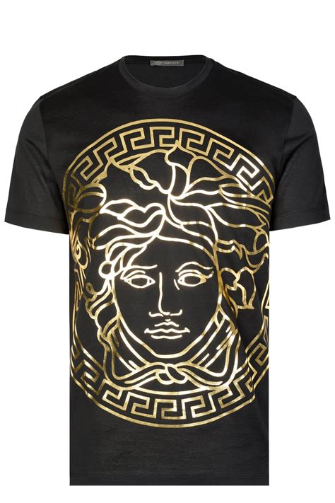 versace medusa gold shirt|Versace Medusa shirt men's uk.